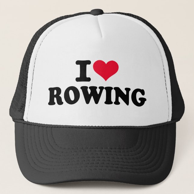 I love Rowing Trucker Hat (Front)