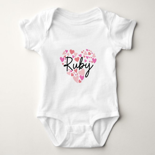 I love Ruby Baby Bodysuit (Front)