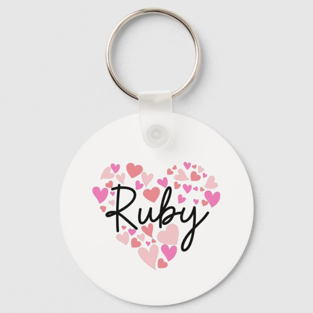 I love Ruby Keychain (Front)