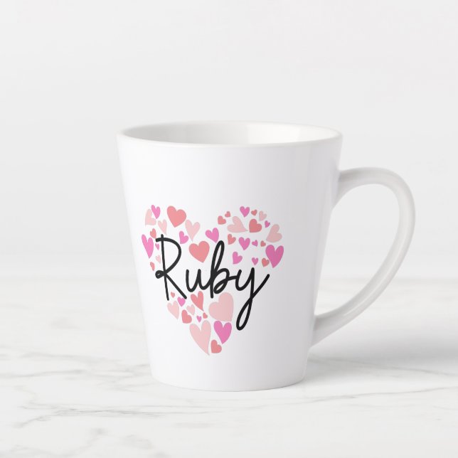 I love Ruby Latte Mug (Right)