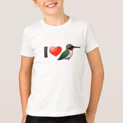 I Love Ruby-throats Kids' American Apparel Fine Jersey T-Shirt