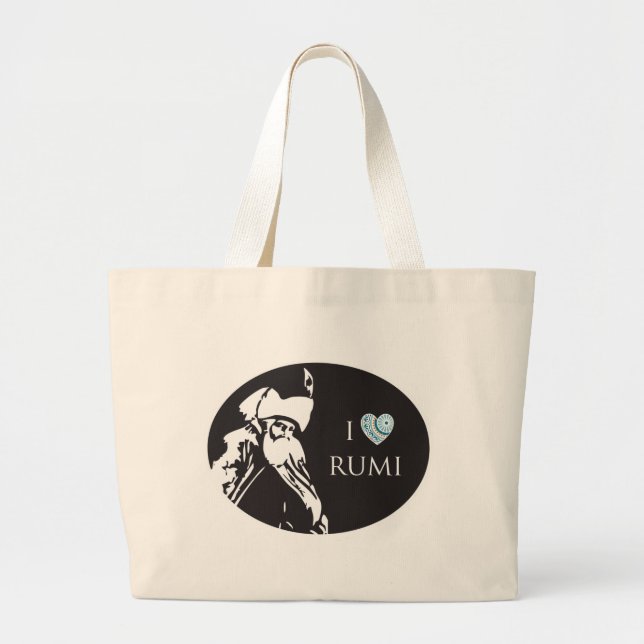 I Love Rumi Tote Bag (Front)