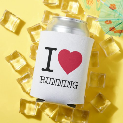 I LOVE RUNNING CAN COOLER