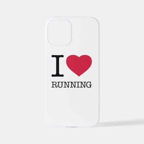 I LOVE RUNNING iPhone 12 MINI CASE