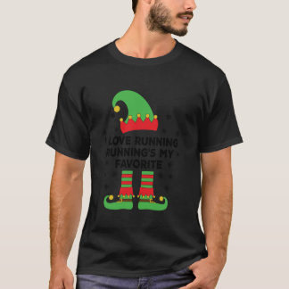 I Love Running Running s My Favorite Running Elf C T-Shirt