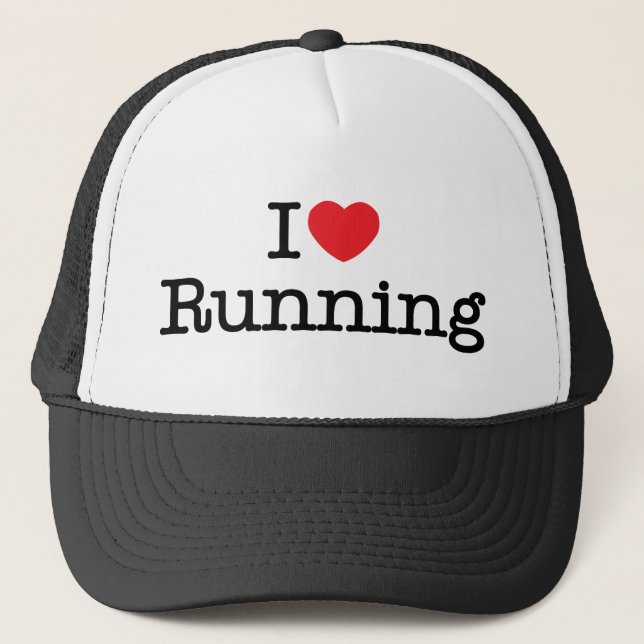 I love running trucker hat (Front)