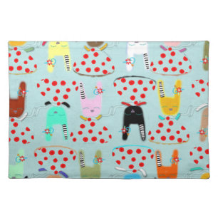 I LOVE RUPYDETEQUILA ILLUSTRATION CLOTH PLACEMAT