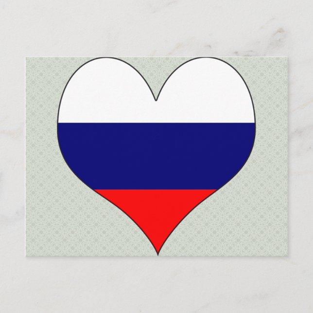 I Love Russia Postcard (Front)
