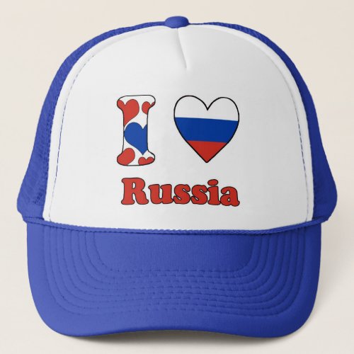 I love Russia Trucker Hat