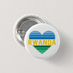 I Love Rwanda, Rwandan Rwandese Heart Button