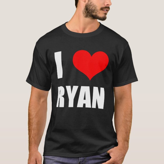 I Love Ryan   Heart T-Shirt (Front)