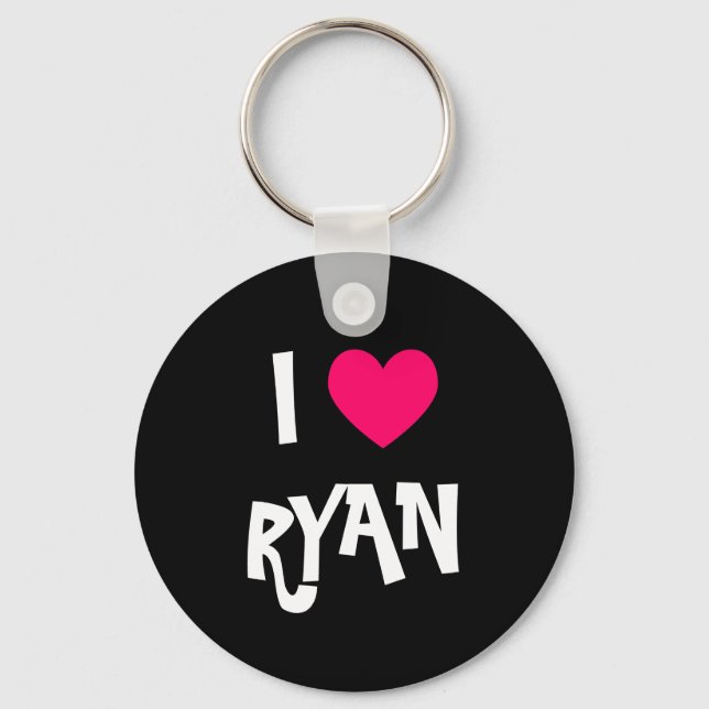 I Love Ryan Keychain (Front)