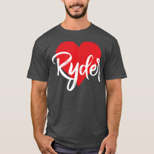I Love Ryder First Name Tshirt I Heart Named 