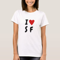 I love S F | Heart custom text SF San Fransisco