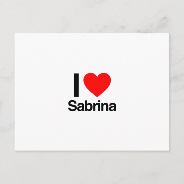 i love sabrina postcard (Front)