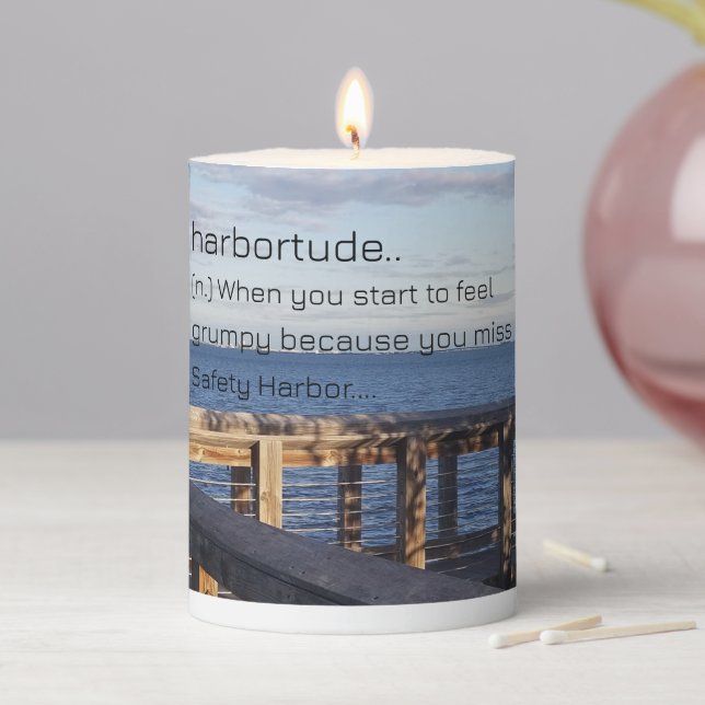 I love Safety harbor Pillar Candle (In Situ)