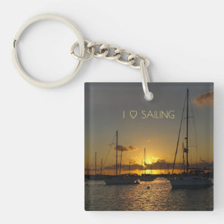 I love Sailing Keychain
