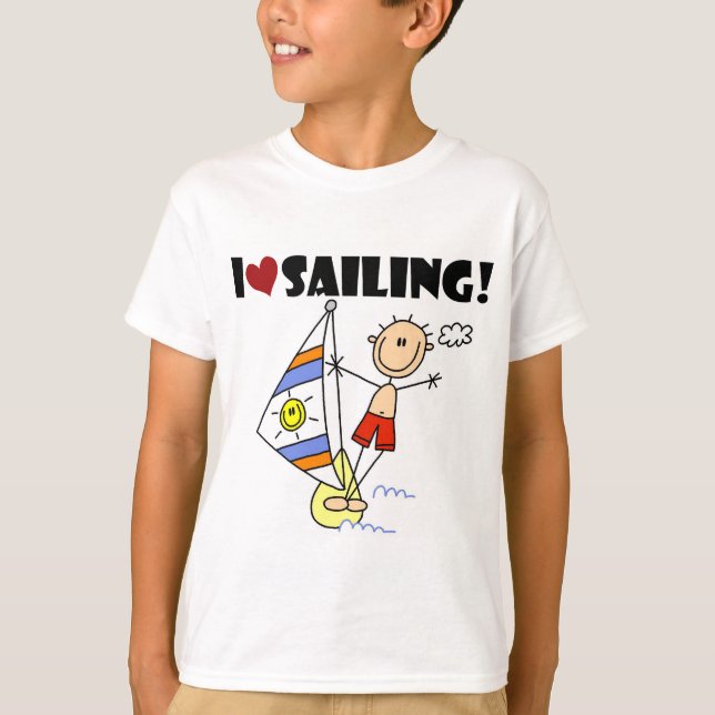 I Love Sailing T-shirts and Gifts (Front)
