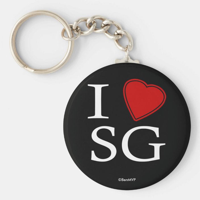 I Love Saint George's Keychain