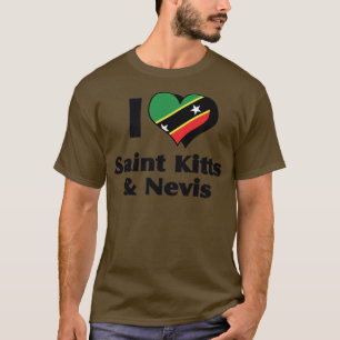 I Love Saint Kitts & Nevis Flag Shirt