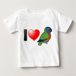 I Love St. Lucia Amazons Baby Fine Jersey T-Shirt