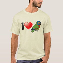 I Love St. Lucia Amazons Men's Basic T-Shirt
