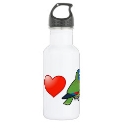 I Love St. Lucia Amazons Water Bottle (24 oz)