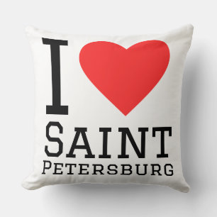 I love Saint Petersburg Throw Pillow