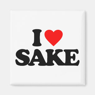 I LOVE SAKE MAGNET