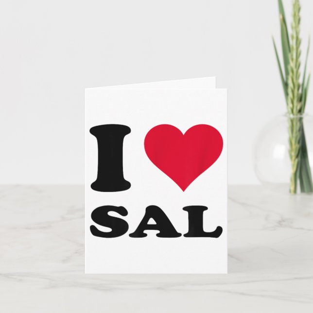 I Love Sal _1  Card (Front)