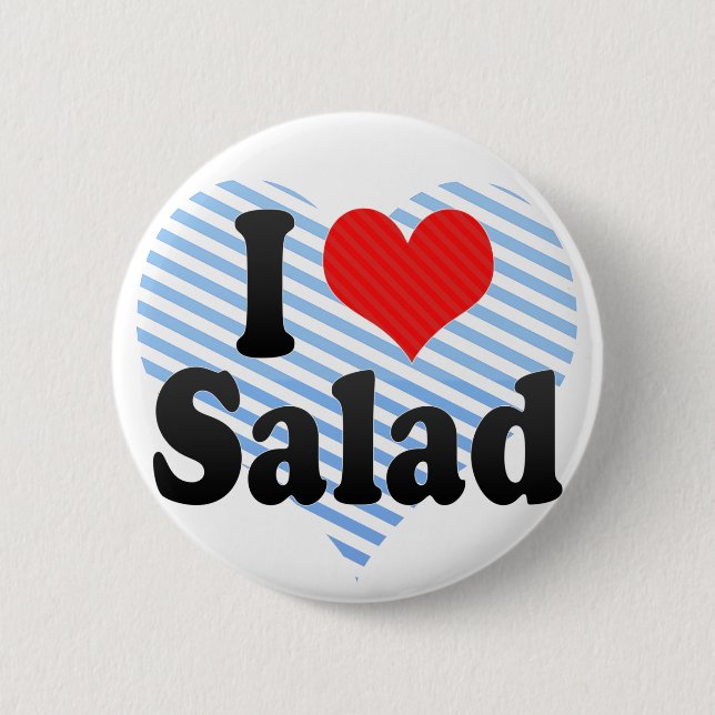 I Love Salad Button (Front)