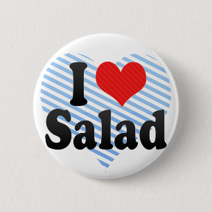 I Love Salad Button