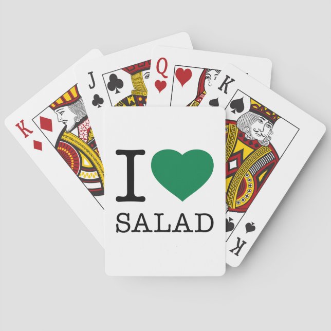 I LOVE SALAD POKER CARDS (Back)