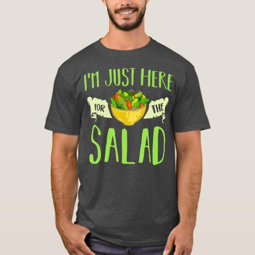 I Love Salad Vegan Gift Dressing Bowl T_Shirt