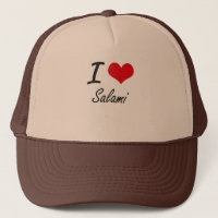 I Love Salami Trucker Hat