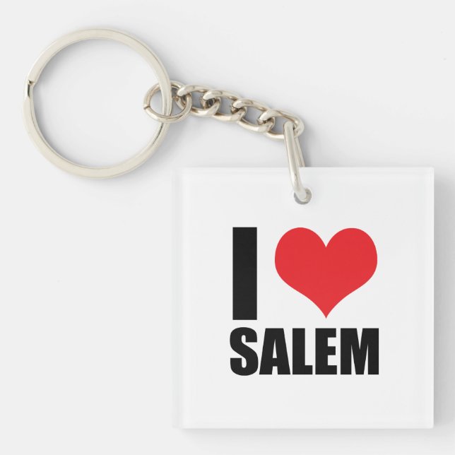 I love Salem Keychain (Front)