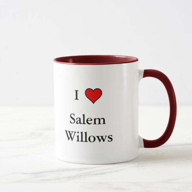 I love Salem Willows mug (Right)