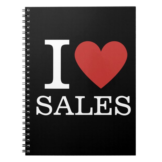 I ❤️ Love Sales - Sales Dept.- Spiral Notebook (Front)