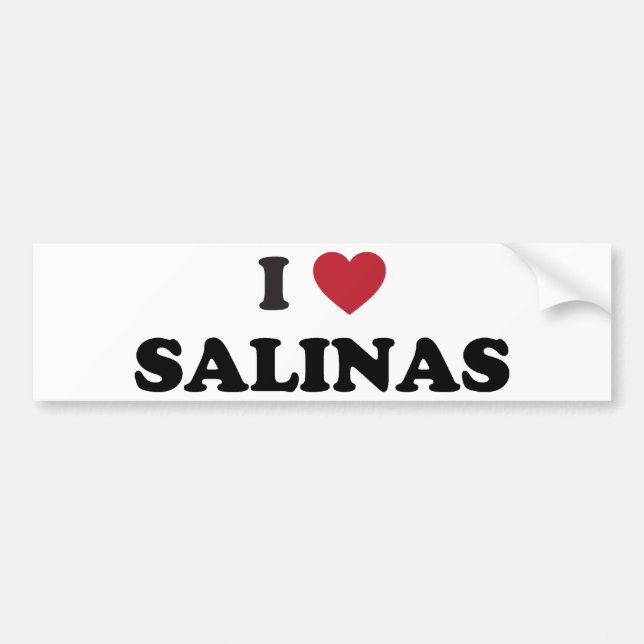 I Love Salinas California Bumper Sticker (Front)