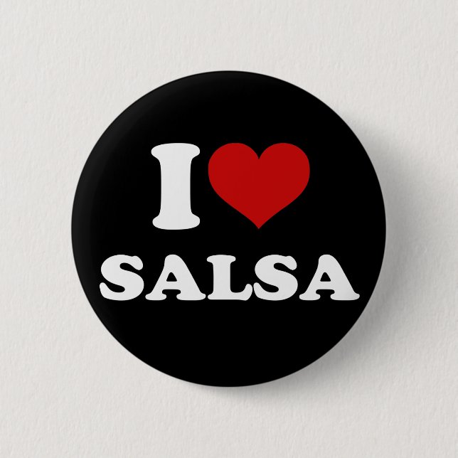 I Love Salsa Button (Front)