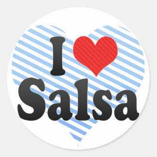 I Love Salsa Stickers | Zazzle