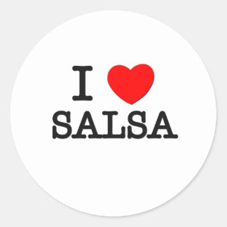 I Love Salsa Stickers | Zazzle