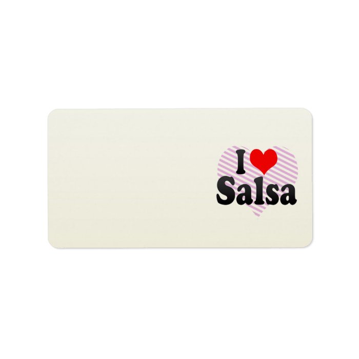I love Salsa Labels
