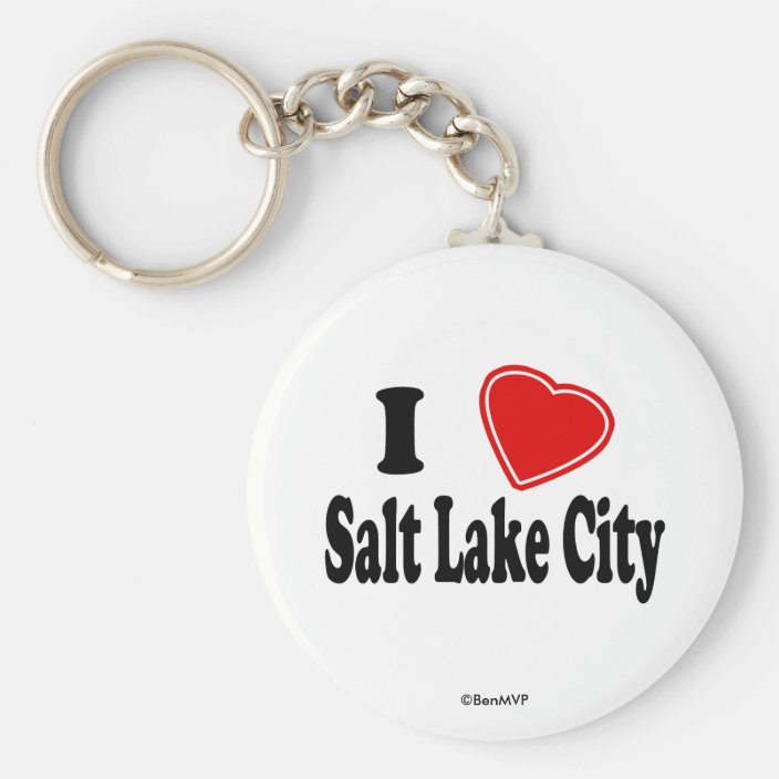 I Love Salt Lake City Key Chain