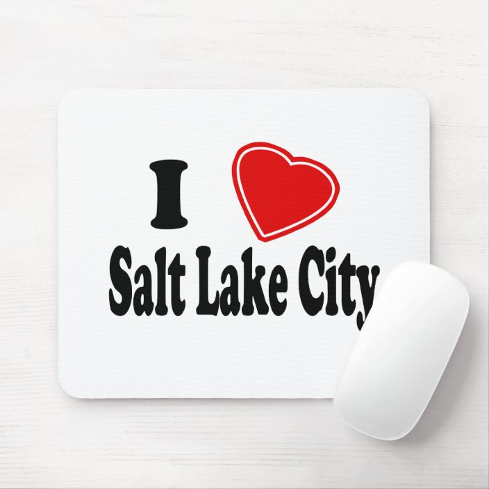 I Love Salt Lake City Mouse Pad