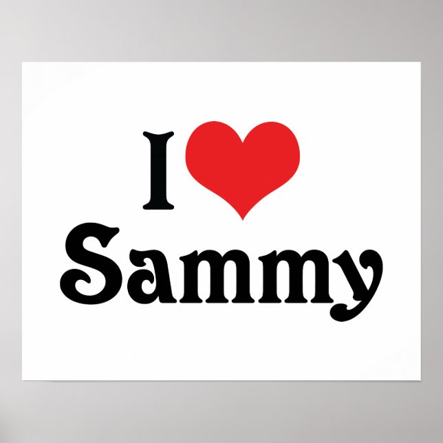 I Love Sammy Poster (Front)