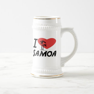 I Love Samoa Beer Stein