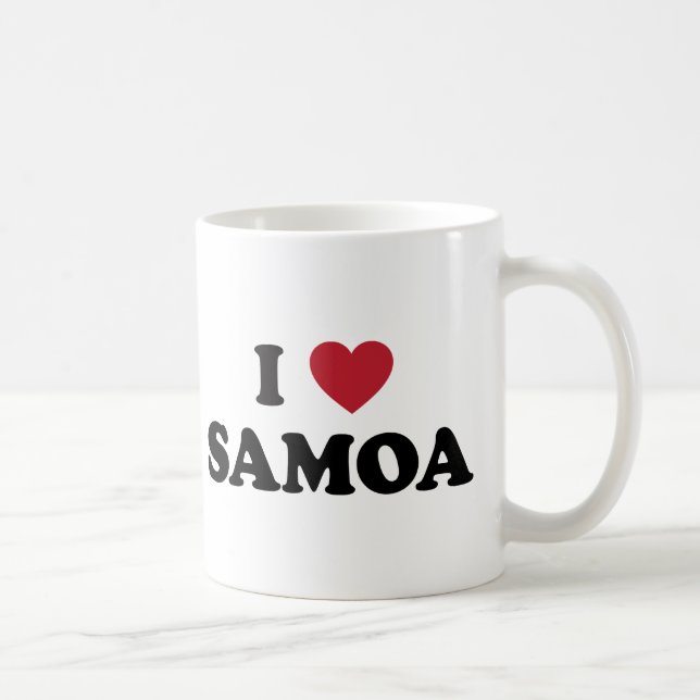I Love Samoa Coffee Mug (Right)