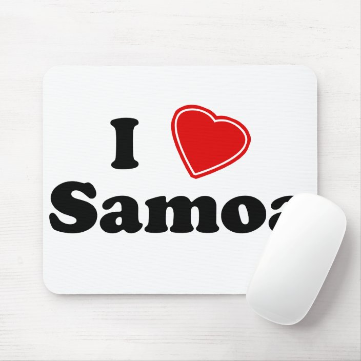 I Love Samoa Mousepad