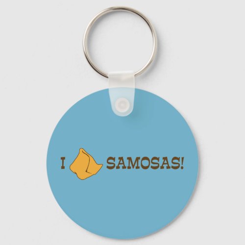 I Love Samosas Keychain